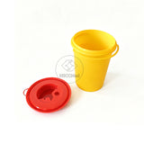 1L Cylindrical Disposal Container for Cannulas, Syringes & Lancets