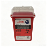 1 Quart Small Sharps Container Medical Needle Disposal Biohazard Container