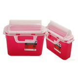 5.4 Quart Sharps Container Biohazard Disposal Bin with Rotating Chamber