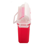 5.4 Quart Sharps Container Biohazard Disposal Bin with Rotating Chamber