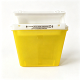mailbox lid 5 quart sharps bin yellow
