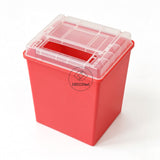 8 Liter Medical Sharps Bin with Sliding Flip-Open Lid