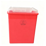 8 Liter Medical Sharps Bin with Sliding Flip-Open Lid