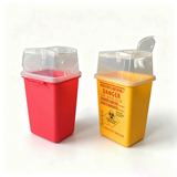 Multi Lid Opening 1liter Sharps Container For Medical Wastes